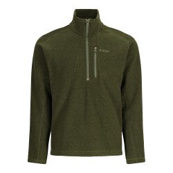 Simms Rivershed Half Zip Top Men's in Riffle Heather
